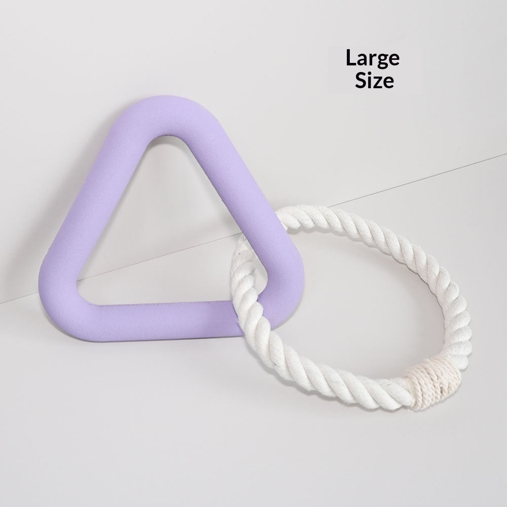 Tug-of-War Dog Toys – Durable Foam TPR Triangle for Interactive Play
