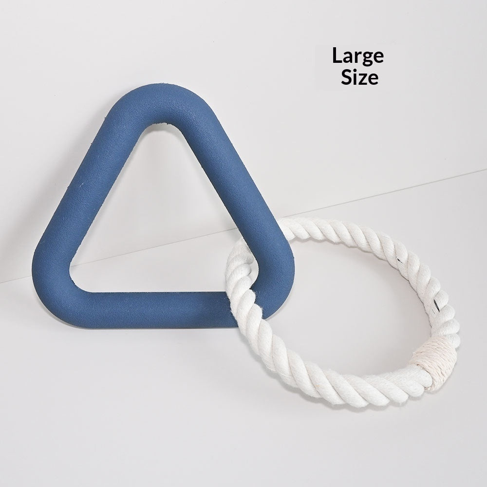 Tug-of-War Dog Toys – Durable Foam TPR Triangle for Interactive Play