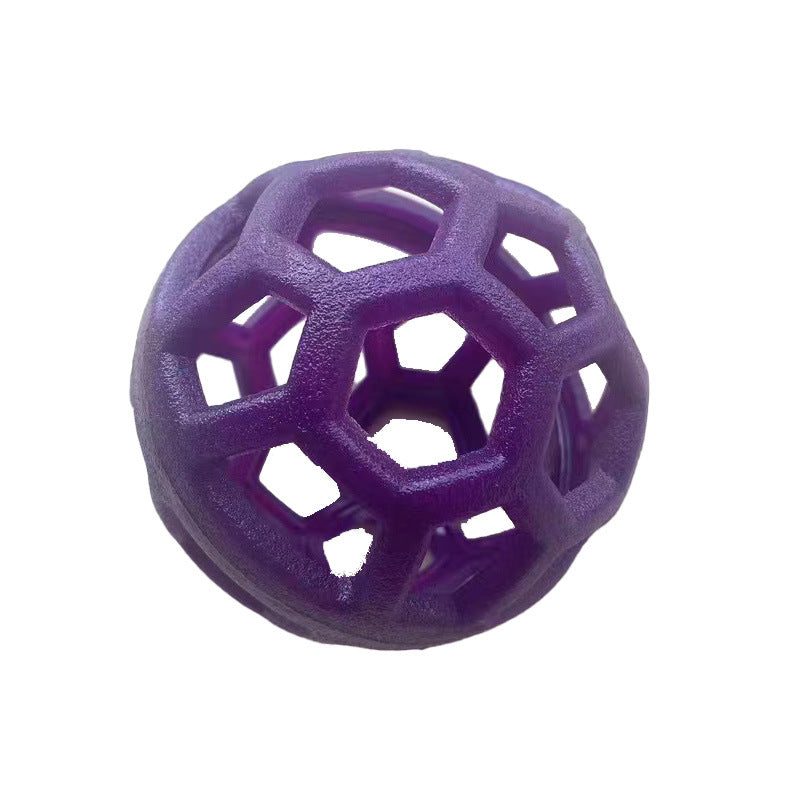 Purple textured ball on a white background