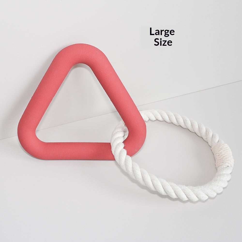 Tug-of-War Dog Toys – Durable Foam TPR Triangle for Interactive Play