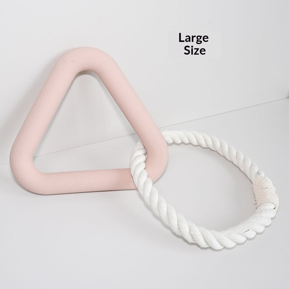 Tug-of-War Dog Toys – Durable Foam TPR Triangle for Interactive Play